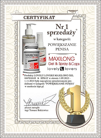 Lovely Lovers Maxilong Gel 150ml - nourishing gel with L-arginine