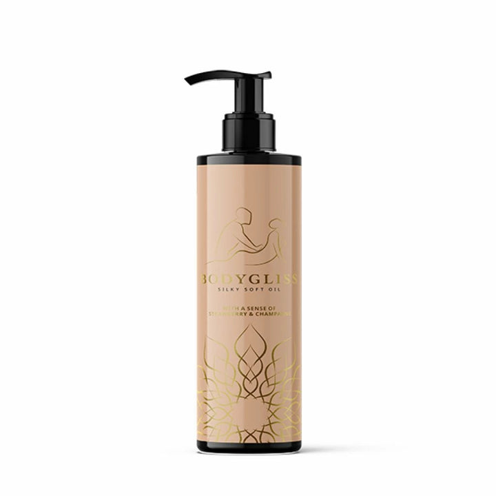 BodyGliss Silky Soft Oil Strawberry &amp; Champagne 150ml - massage oil