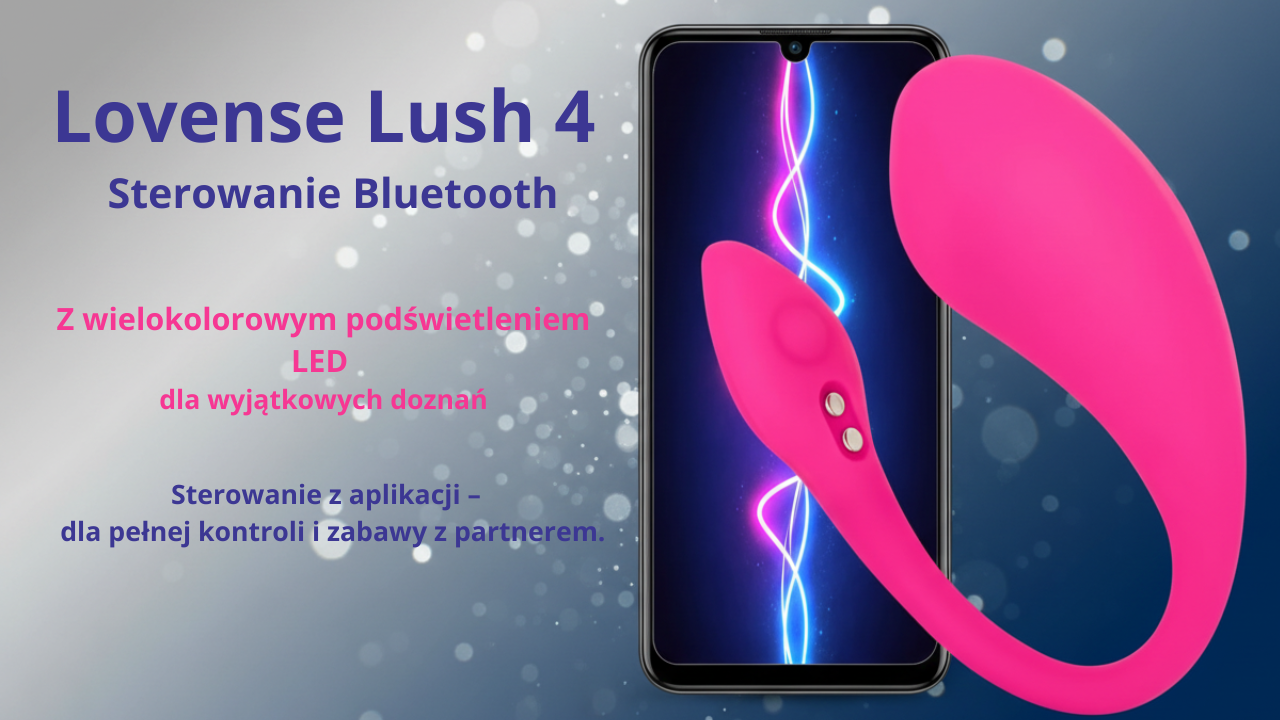 Lovense Lush 3 Rożowy - Interaktywne Jajko Bluetooth, 5h pracy