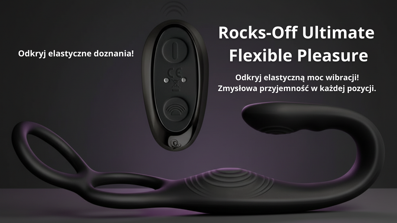 Rocks-Off Ultimate Flexible Pleasure - elastyczny system z podwojną wibracją, silikon