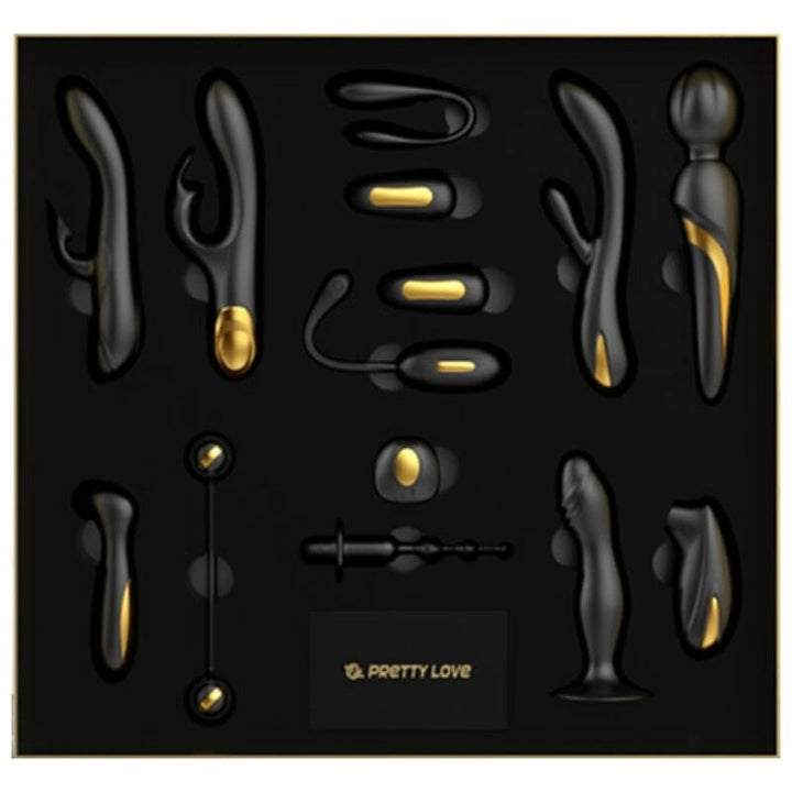 Pretty Love Queens Black &amp; Gold Deluxe - Zestaw 12 urządzeń premium