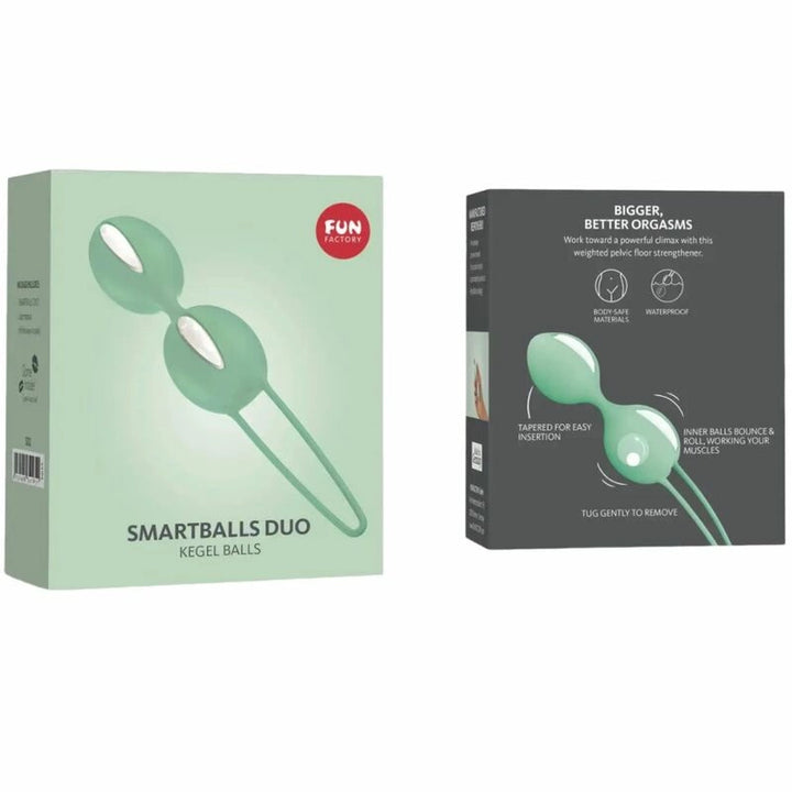 Fun Factory Smartballs Duo kulki treningowe białe/pistacjowe 72g
