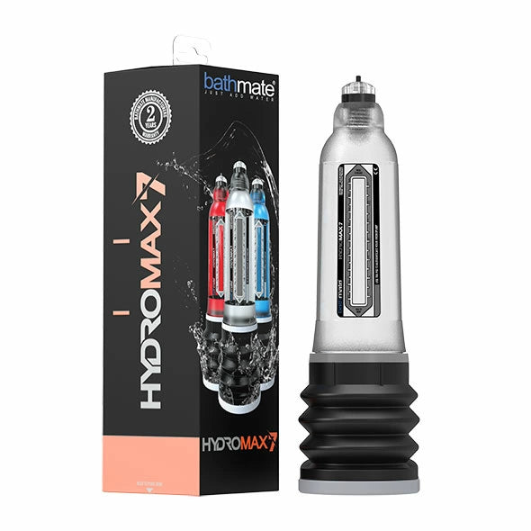 Bathmate Hydromax7 Crystal Clear - system hydro-pompowy do ćwiczeń męskich, rozmiar M