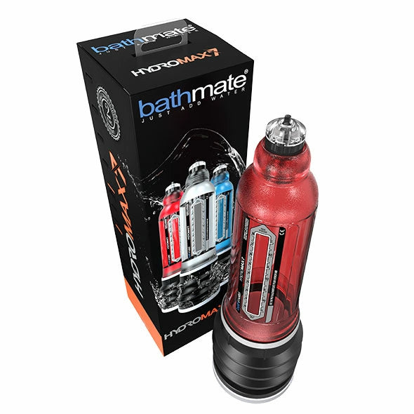 Bathmate Hydromax7 Brilliant Red hydro pump system 13-18 cm