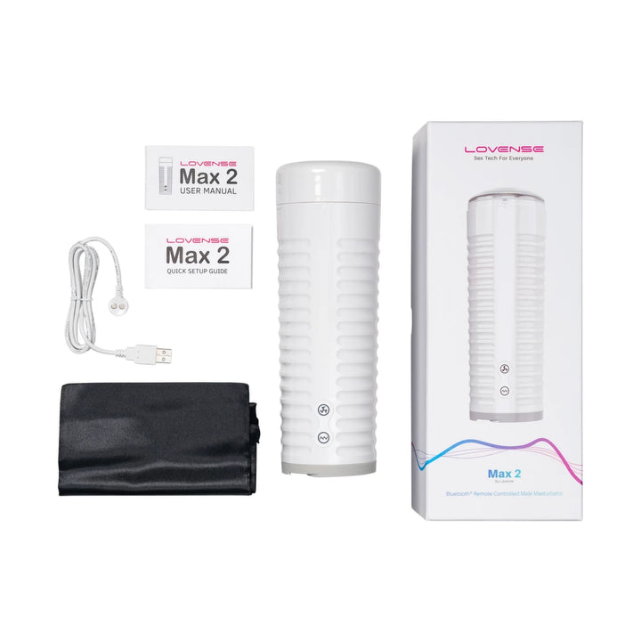 Lovense Max 2 - App-controlled interactive intimate machine, white
