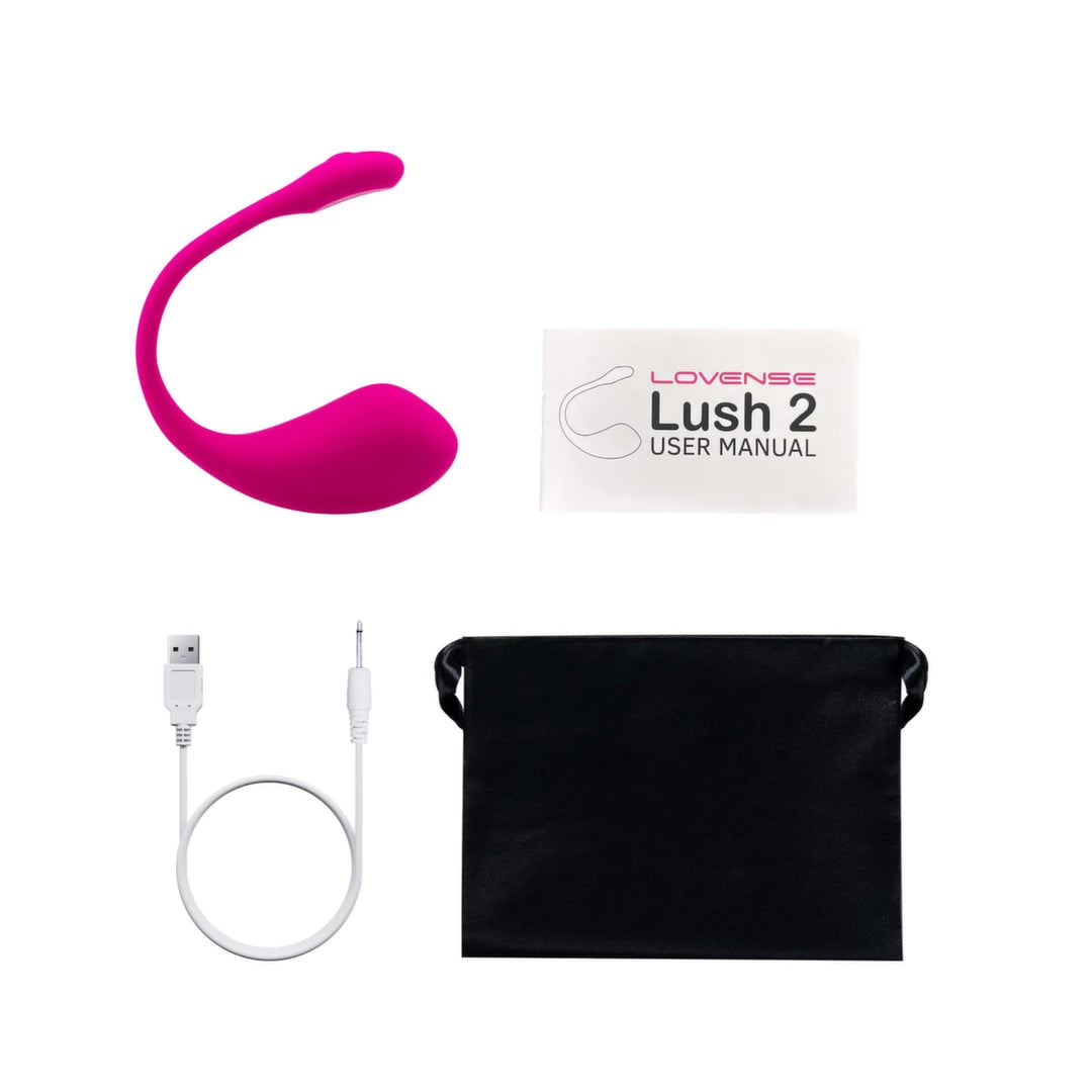 Lovense Lush 2 - Wibrujące Jajko Bluetooth z Aplikacją, Rożowe