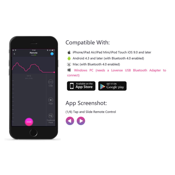 Lovense Lush 2 - Wibrujące Jajko Bluetooth z Aplikacją, Rożowe