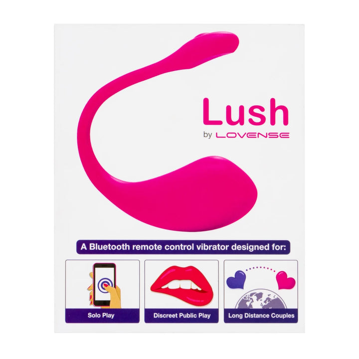 Lovense Lush 2 - Wibrujące Jajko Bluetooth z Aplikacją, Rożowe