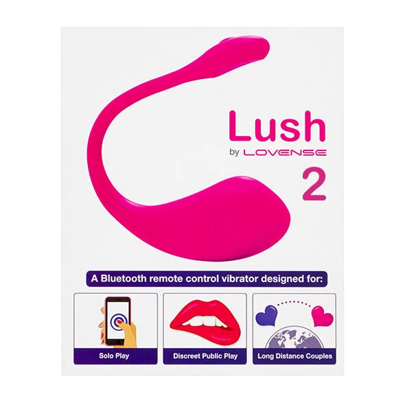 Lovense Lush 2 - Wibrujące Jajko Bluetooth z Aplikacją, Rożowe