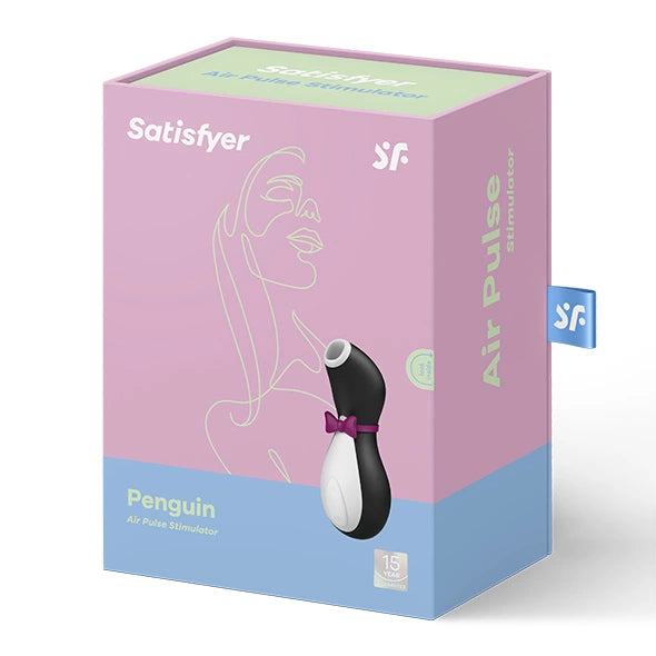 Satisfyer Penguin masażer powietrzny Air Pulse, silikon, USB, czarny
