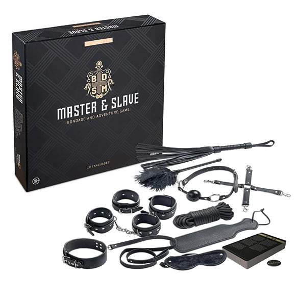 Tease &amp; Please Master &amp; Slave Deluxe - Game with accessories and cards PL/EN