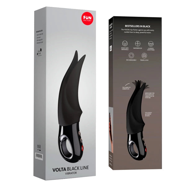 Fun Factory Volta G5 Black - silicone model with flexible tips