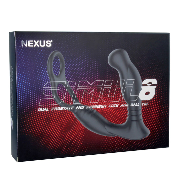 Nexus Simul8 masażer z podwojną wibracją i pierścieniem silikonowym