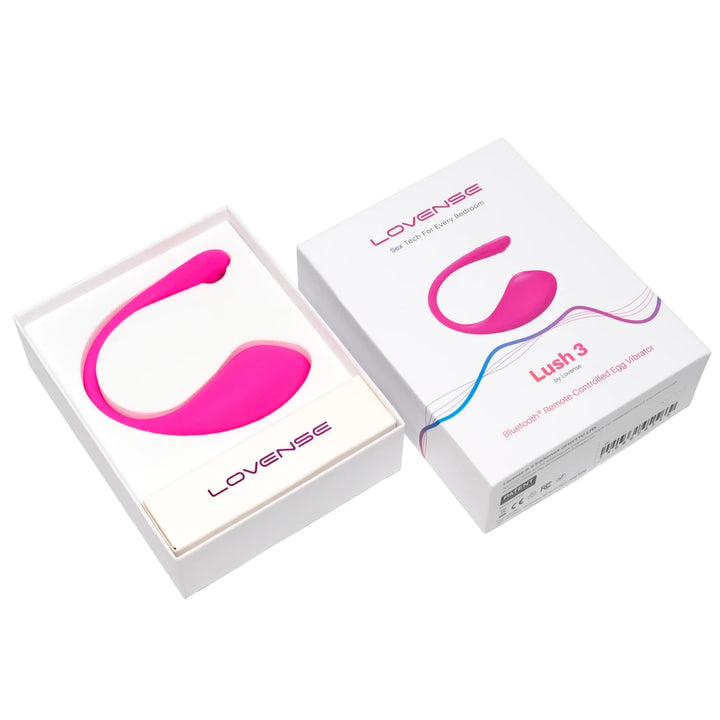 Lovense Lush 3 Pink - Interactive Bluetooth Egg, 5h runtime