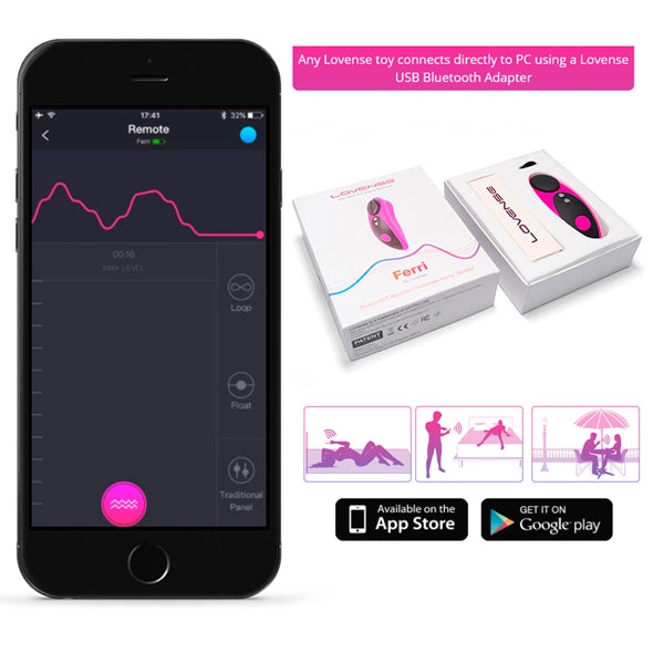 Lovense Ferri System do Stymulacji Intymnej Bluetooth Mini Rożowy