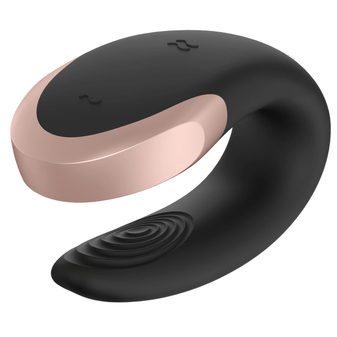 Satisfyer Double Love Black - a model for couples, app and remote controlled