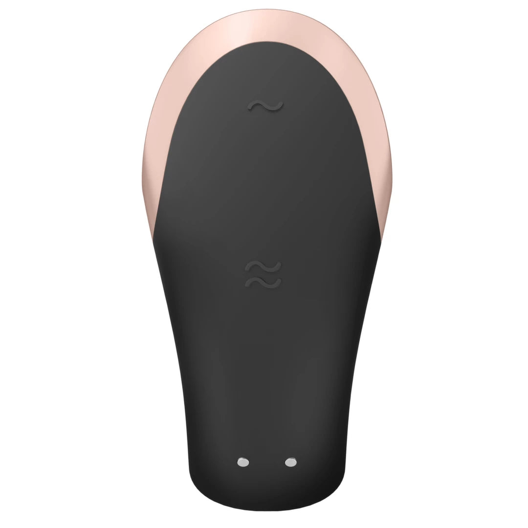 Satisfyer Double Love Black - a model for couples, app and remote controlled