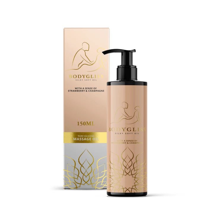 BodyGliss Silky Soft Oil Strawberry &amp; Champagne 150ml - massage oil