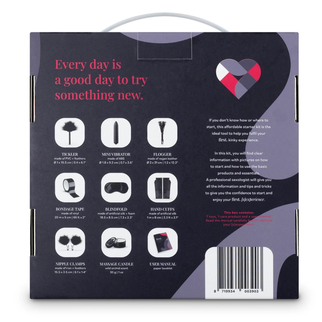 First. Kinky Experience Starter Set - Accessory Kit for Beginners