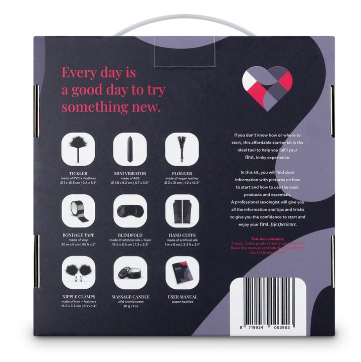 First. Kinky Experience Starter Set - Accessory Kit for Beginners