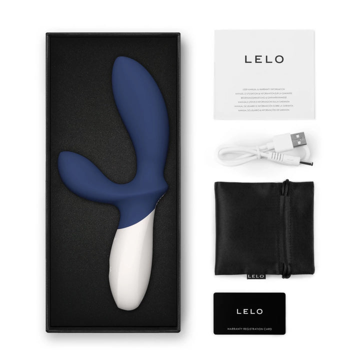 LELO Loki Wave 2 Base Blue - massager with WaveMotion technology, 12 modes