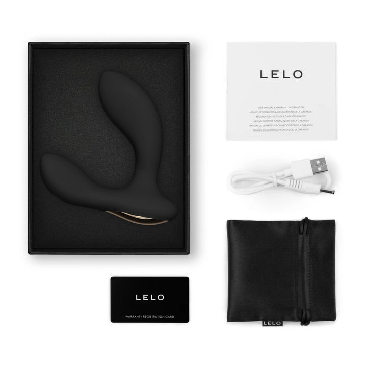 LELO Hugo 2 Black - anatomic massager with app, 16 modes