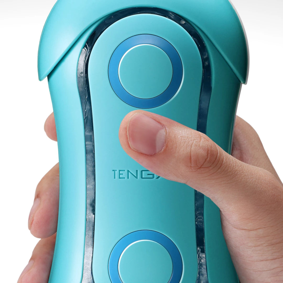 Tenga Flip Orb Blue Ocean - advanced intimate machine with orbs, 178 mm