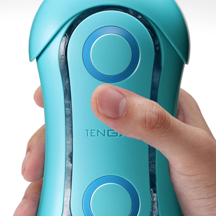 Tenga Flip Orb Blue Ocean - advanced intimate machine with orbs, 178 mm