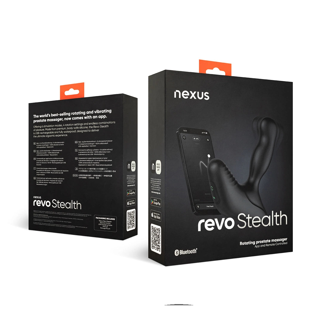 Nexus Revo Stealth Intymny masażer rotacyjny silikonowy, sterowanie pilotem