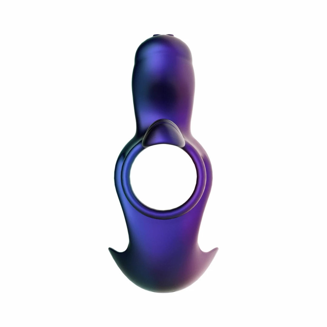 Hueman Zenith - Intimate Ring with Massage Function and Remote Control Purple