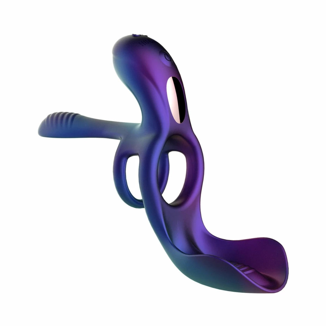 Hueman Zenith - Intimate Ring with Massage Function and Remote Control Purple