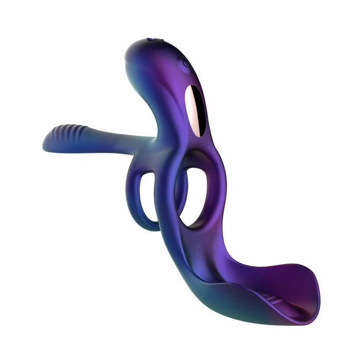 Hueman Zenith - Intimate Ring with Massage Function and Remote Control Purple