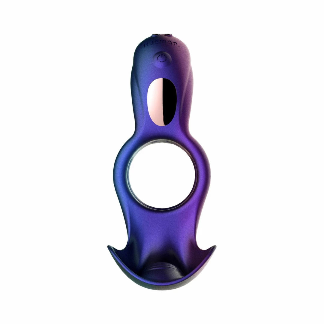 Hueman Zenith - Intimate Ring with Massage Function and Remote Control Purple