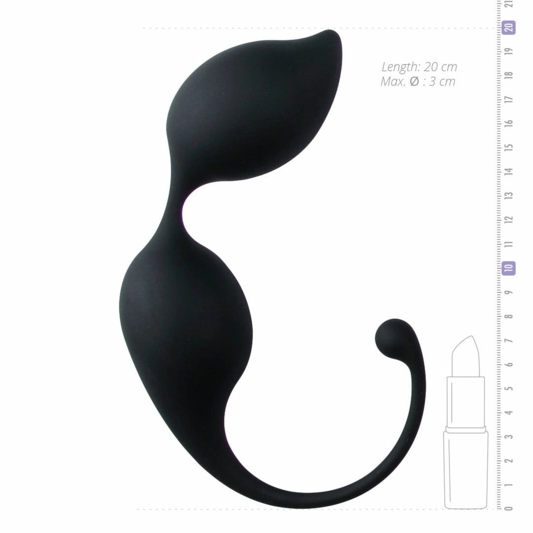 EasyToys Kegel Balls Black - zestaw kul anatomicznych do ćwiczeń mięśni