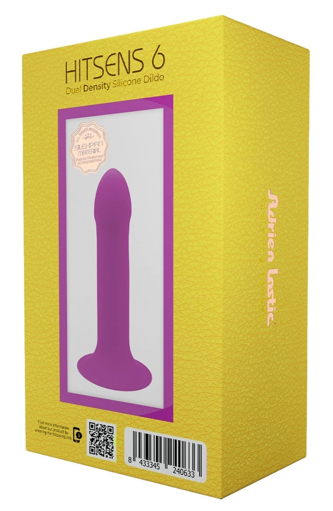 Adrien Lastic Hitsens 6 model silikonowy, elastyczny, fioletowy 13,5 cm