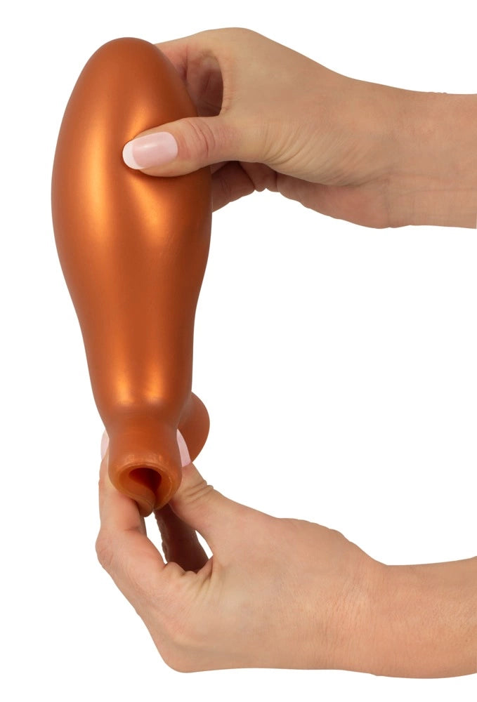 ANOS Big Plug 16 cm with suction cup, silicone, orange