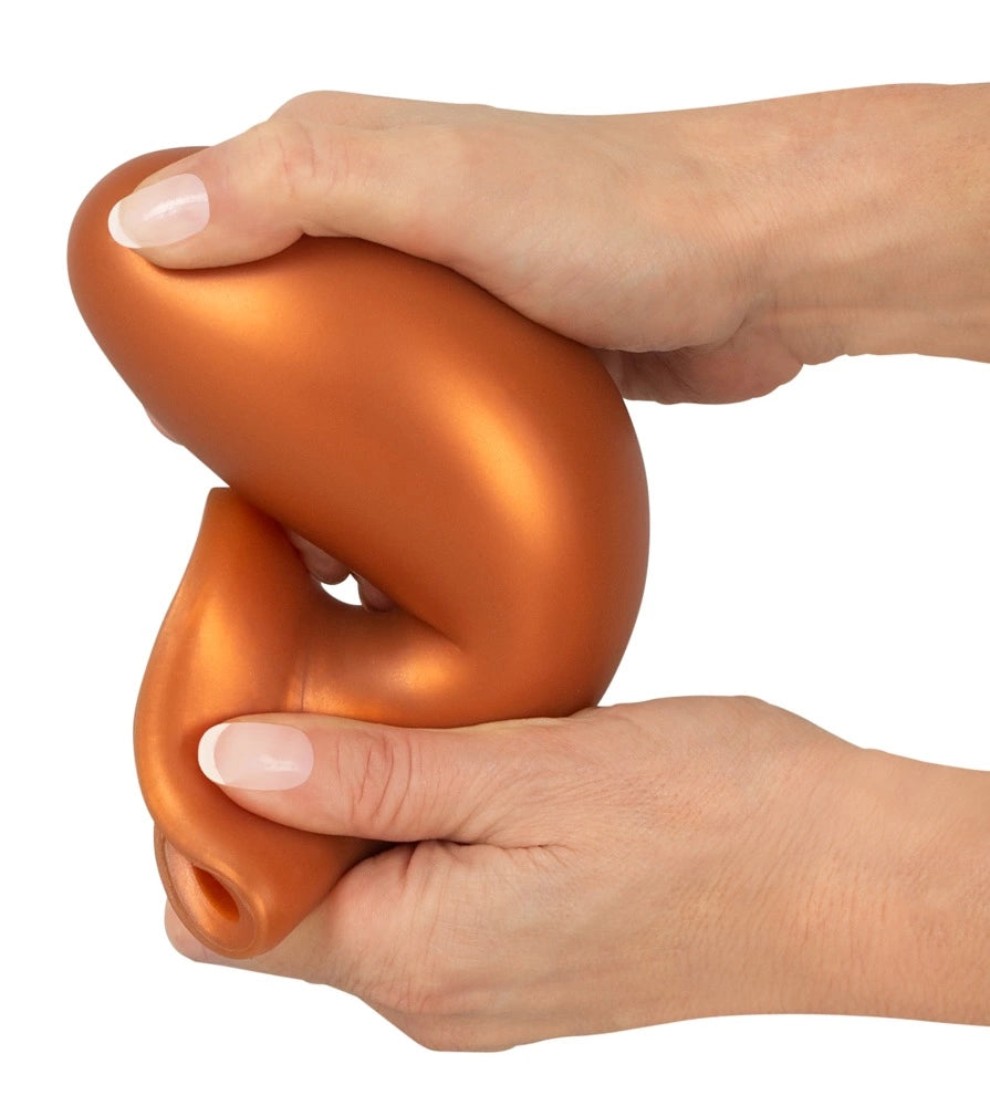 ANOS Big Plug 16 cm with suction cup, silicone, orange