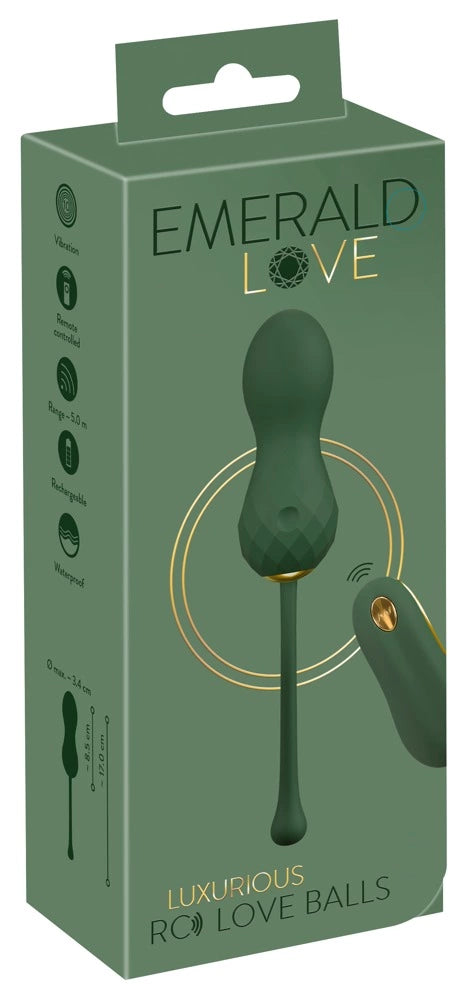 Emerald Love Luxurious RC - kulki trenujące z pilotem, zielone