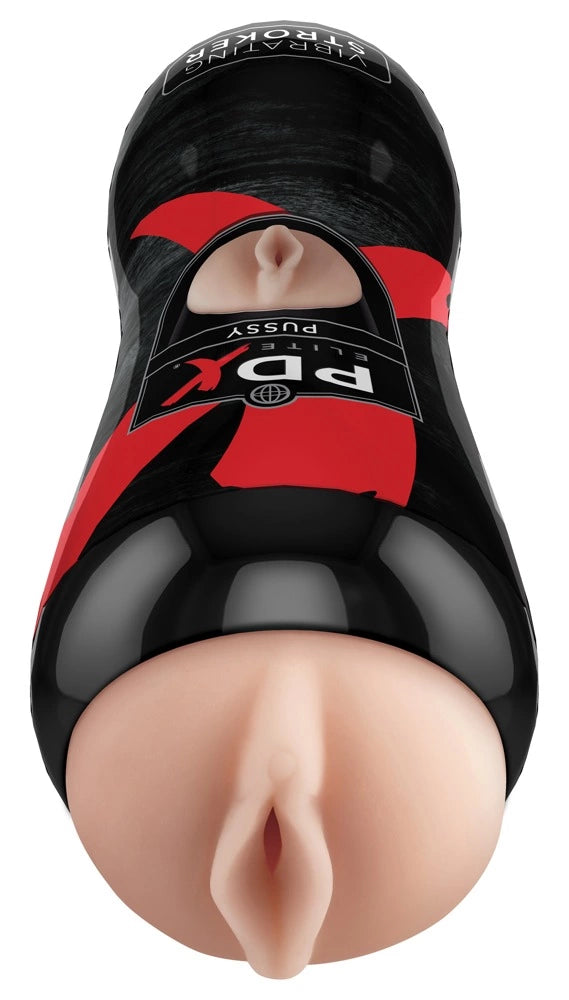 PDX Elite Vibrating Intimate System model with replaceable sleeve 17.5 cm