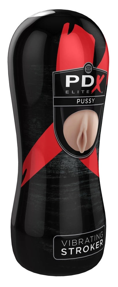 PDX Elite Vibrating Intimate System model with replaceable sleeve 17.5 cm