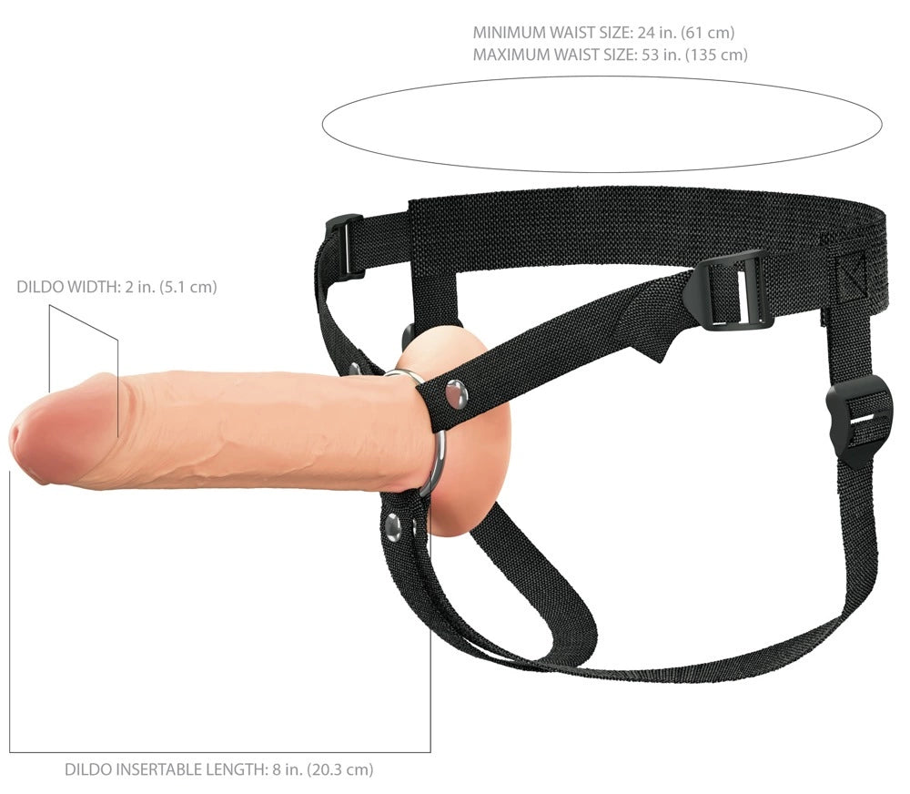Fantasy X-tensions Elite FXTE8 Silicone Hollow Intimate System 21.6 cm