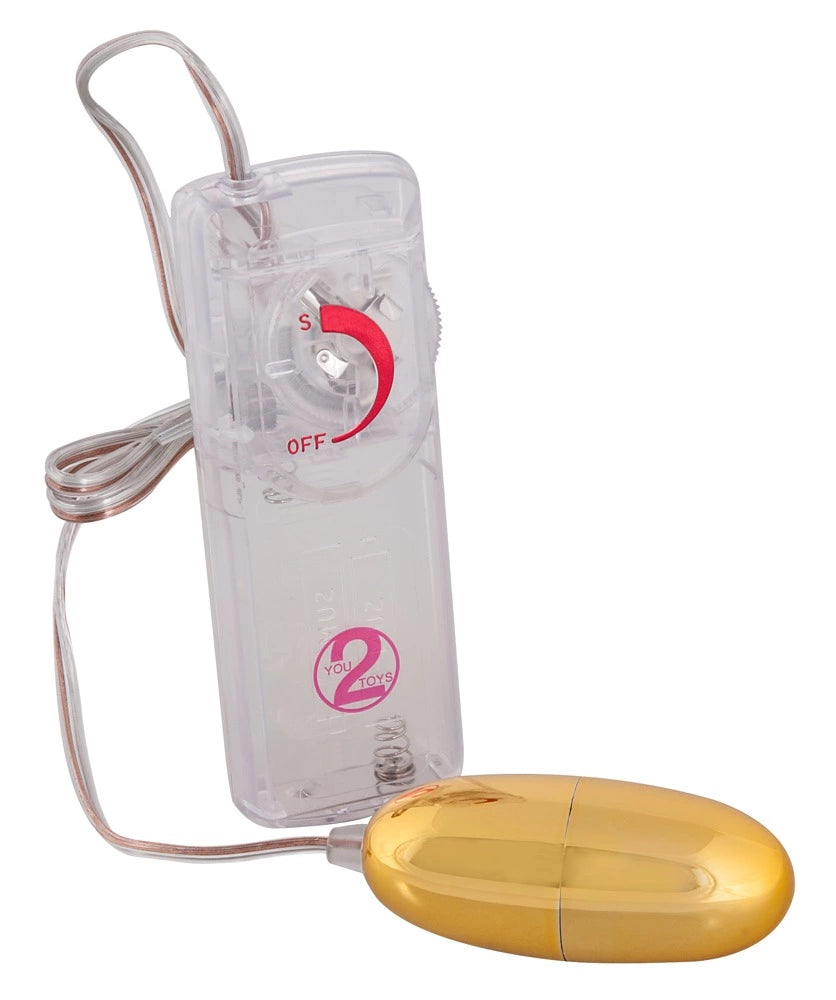 You2Toys Wibrujące Jajko Złote 6 cm - Regulacja Wibracji ABS