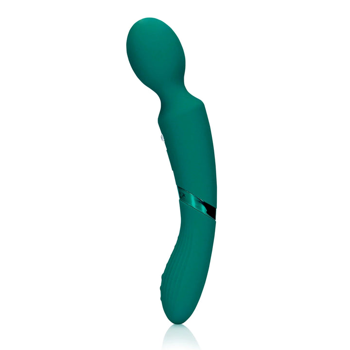 Loveline Green Gable - double-sided vibrating wand for couples